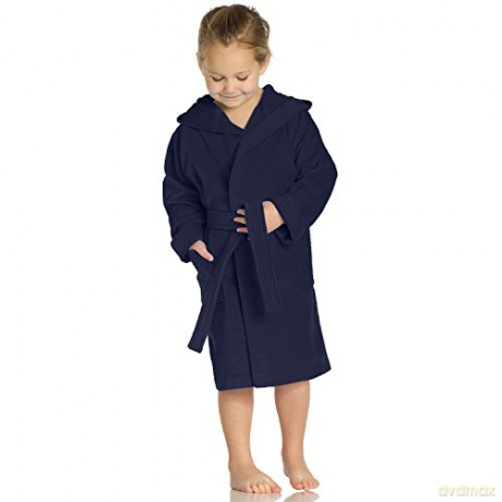 Vossen Girls' Texie-Bademantel Bathrobe, Dark Blue, 122 cm-128 cm - Vossen [KSIĄŻKA]