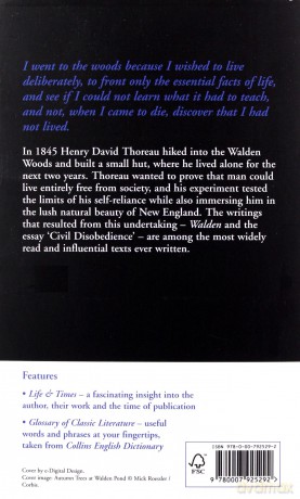 Walden and Civil Disobedience (Collins Classics) - Henry David Thoreau [KSIĄŻKA]