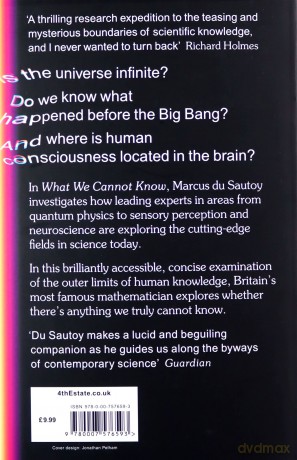 What We Cannot Know: From consciousness to the cosmos, the cutting edge of science explained - Marcus du Sautoy [KSIĄŻKA]