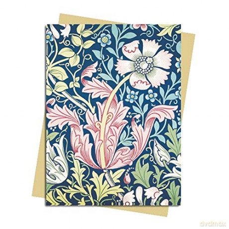 William Morris: Compton Wallpaper Greeting Card: Pack of 6 (Greeting Cards) - Flame Tree Studio [KSIĄŻKA]