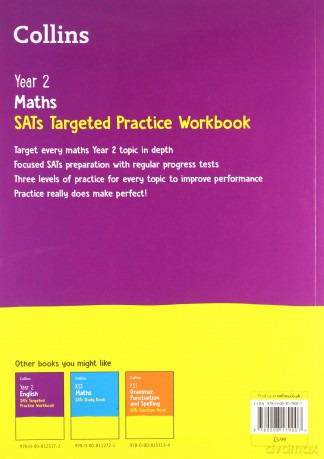 Year 2 Maths KS1 SATs Targeted Practice Workbook: For the 2021 Tests (Collins KS1 SATs Practice) [KSIĄŻKA]