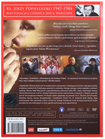 Popiełuszko. Wolność jest w nas (booklet) [DVD]