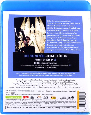 All About My Mother (Wszystko o mojej matce) [Blu-Ray]