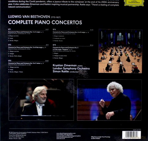 Krystian Zimerman: Beethoven Complete Piano Concertos [5xWinyl]