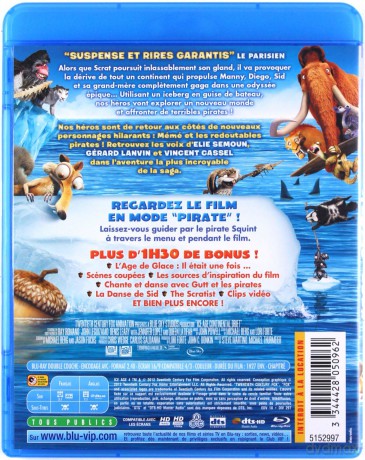 Ice Age: Continental Drift (Epoka Lodowcowa 4: Wędrówka kontynentów) [Blu-Ray]+[DVD]