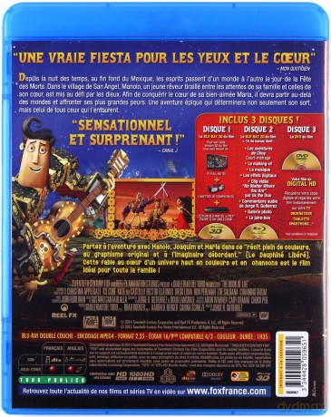 The Book of Life (Księga życia) [Blu-Ray 3D]+[Blu-Ray]+[DVD]