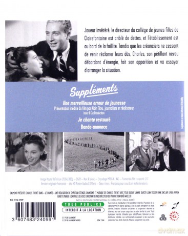 Je chante [Blu-Ray]