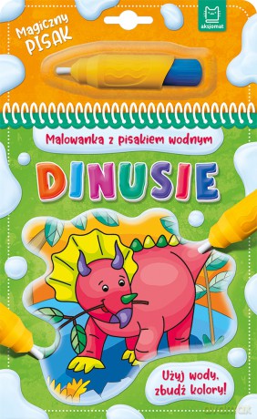 Dinusie. Malowanka z pisakiem wodnym [KSIĄŻKA]