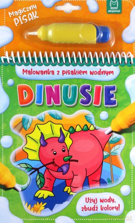 Dinusie. Malowanka z pisakiem wodnym [KSIĄŻKA]