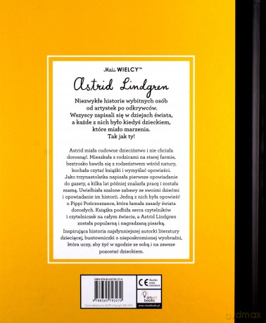 Mali WIELCY. Astrid Lindgren - Maria Isabel Sanchez-Vegara [KSIĄŻKA]
