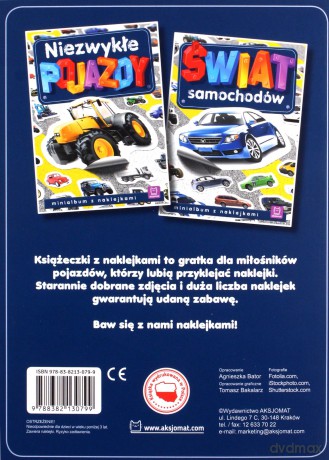 Niezwykłe pojazdy. Minialbum z naklejkami [KSIĄŻKA]