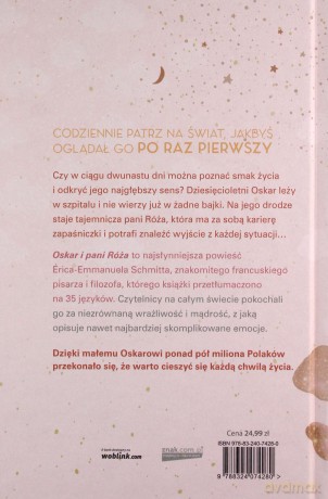 Oskar i pani Róża - Éric-Emmanuel Schmitt [KSIĄŻKA]