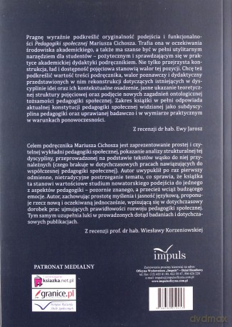 Pedagogika społeczna Zarys problematyki - Mariusz Cichosz [KSIĄŻKA]