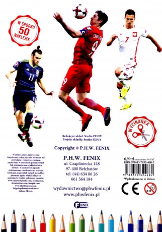 Pokoloruj gwiazdy futbolu [KSIĄŻKA]