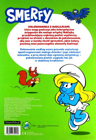 Smerfy. Koloruj i naklejaj [KSIĄŻKA]