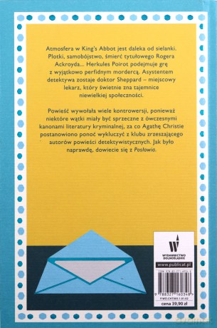 Zabójstwo Rogera Ackroyda - Agatha Christie [KSIĄŻKA]