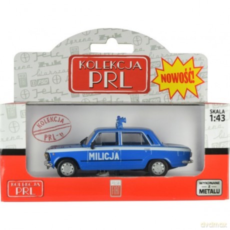 Pojazd PRL Fiat 125P Milicja