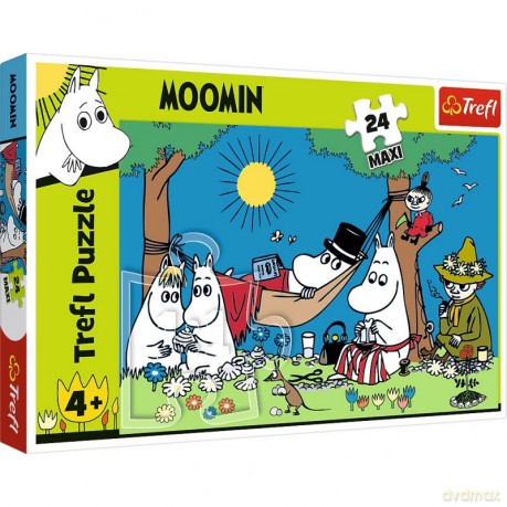 TREFL 24 el. Radosny dzień Muminków [PUZZLE]