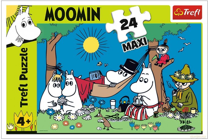 TREFL 24 el. Radosny dzień Muminków [PUZZLE]