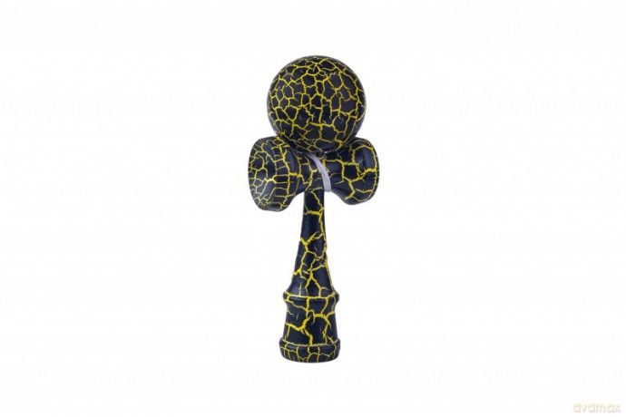 Zabawka zręcznościowa Kendama czarno-żółta [GRA]