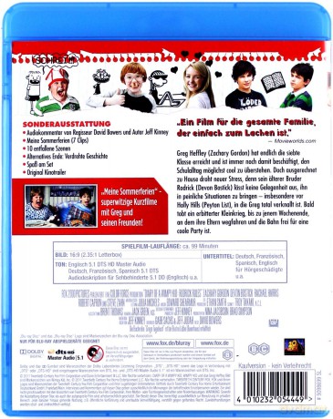 Diary of a Wimpy Kid: Rodrick Rules (Dziennik cwaniaczka 2) [Blu-Ray]
