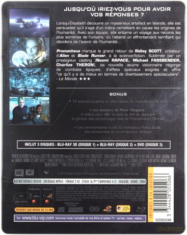 Prometeusz (steelbook) [Blu-Ray 3D]+[Blu-Ray]+[DVD]