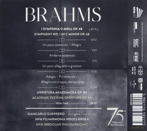 Nfm Filharmonia Wrocławska: Brahms [CD]