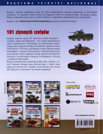 101 słynnych czołgów. Legendarne czołgi od I wojny światowej do dzisiaj - Robert Jackson [KSIĄŻKA]