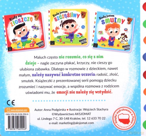 Kiedy jestem smutny - Anna Podgórska [KSIĄŻKA]