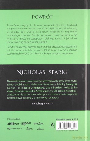 Powrót - Nicholas Sparks [KSIĄŻKA]
