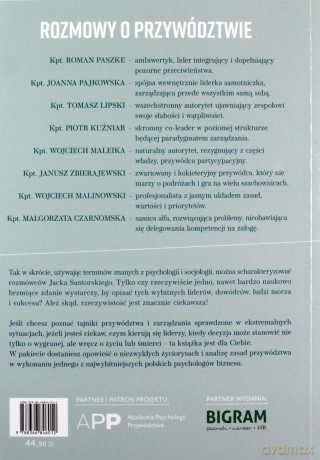 Rozmowy o przywództwie na morzu i na lądzie - Jacek Santorski, Małgorzata Czarnomska [KSIĄŻKA]