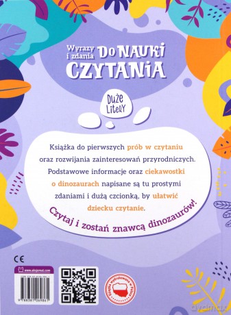 Wyrazy i zdania do nauki czytania. Tajemnice przyrody. Dinozaury i prehistoria - Agnieszka Bator [KSIĄŻKA]