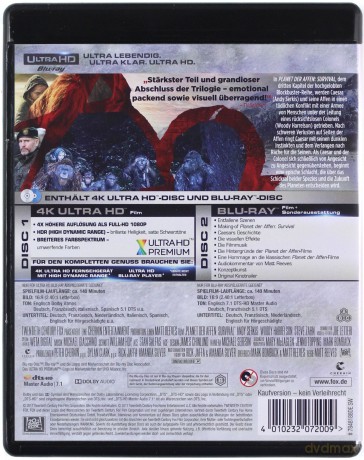 Wojna o planetę małp [Blu-Ray 4K]+[Blu-Ray]