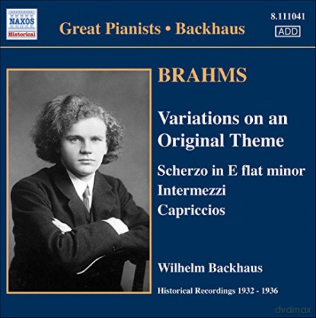 J. Brahms: Brahms: Solo Piano Works (Backhaus) [CD]