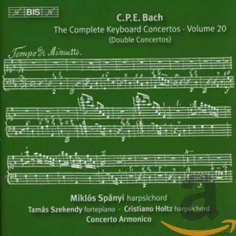 Spanyiconcerto Armonico: Cpe Bachcomplete Keyboard Ctos Vol 20 [CD]