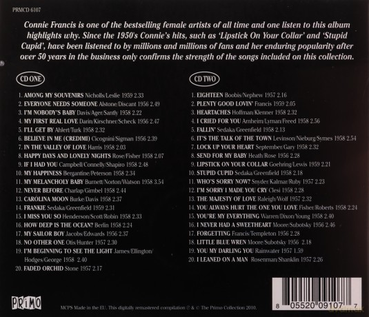 Connie Francis: Essential Hits And Early [2CD]