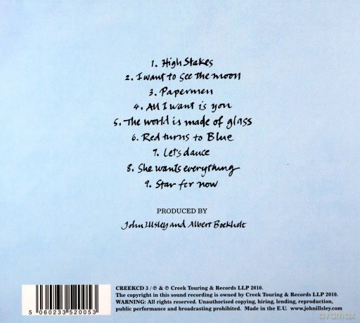 Illsley John: Glass [CD]