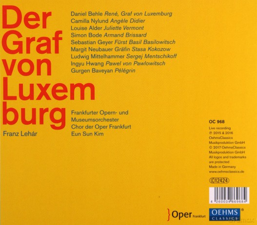 Lehar/Graf Von Luxemburg [2CD]