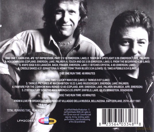 Emerson Lake And Palmer: Live At The Kingdom Festival [2CD]