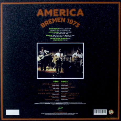 America: Live In Bremen. 1973 (Green) [Winyl]