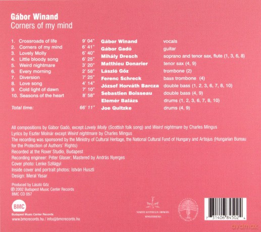 Gabor Winand: Corners of my mind [CD]