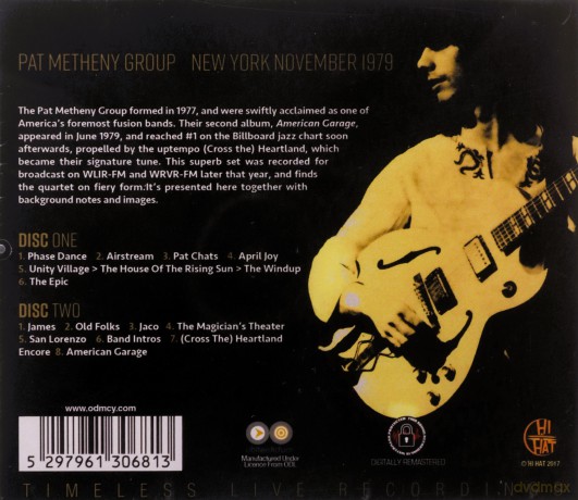 Pat Metheny: New York November 1979 [2CD]