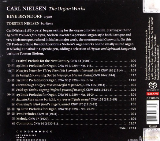 Carl Nielsen: Nielsen The Organ Works [CD]