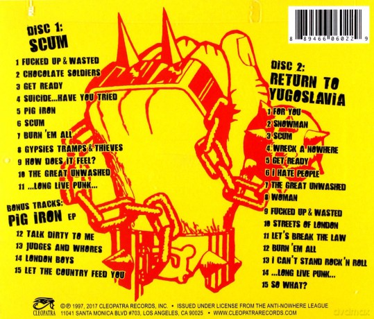 Anti-Nowhere League: Scum (Deluxe) [2CD]