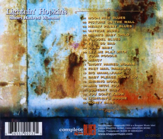 Lightnin Hopkins: Short Haired Woman [CD]