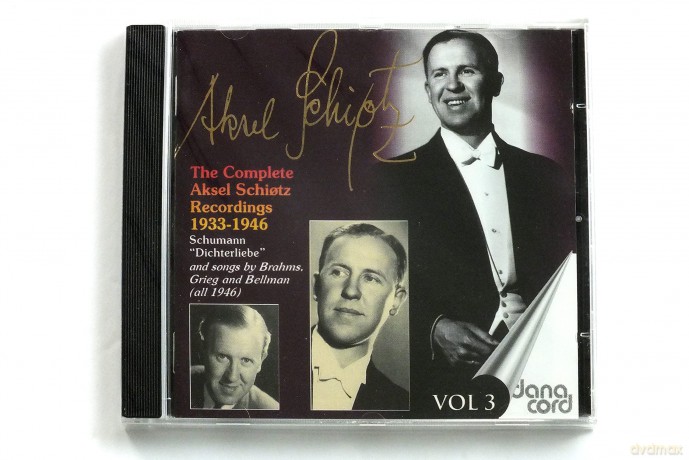 Aksel Schiotz: The Complete Recordings - Vol 3 [CD]