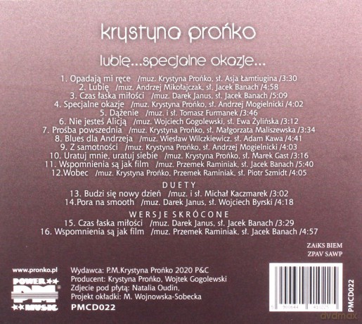 Krystyna Prońko: Lubię Specjalne Okazje... [CD]