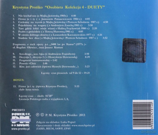 Krystyna Prońko: Osobista Kolekcja 4 [CD]