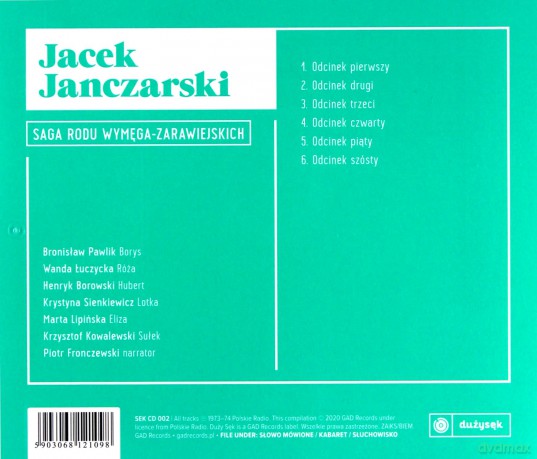 Jacek Janczarski: Saga Rodu Wymęga [CD]
