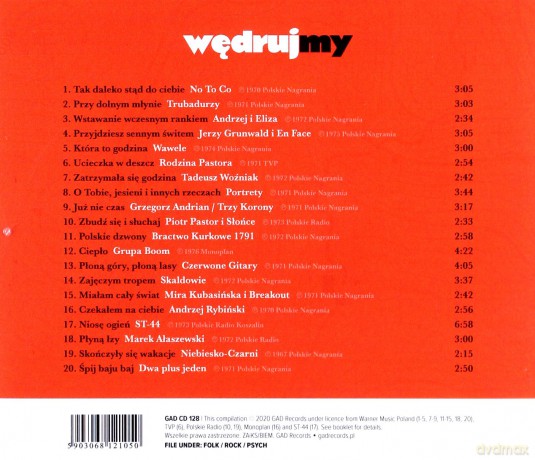 Wędrujemy. Wakacyjny przewodnik po polskiej psychodelii i folk-rocku [CD]